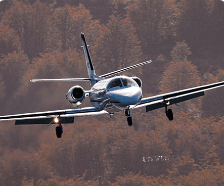 HeliUshuaia Cessna Citation II in flight
